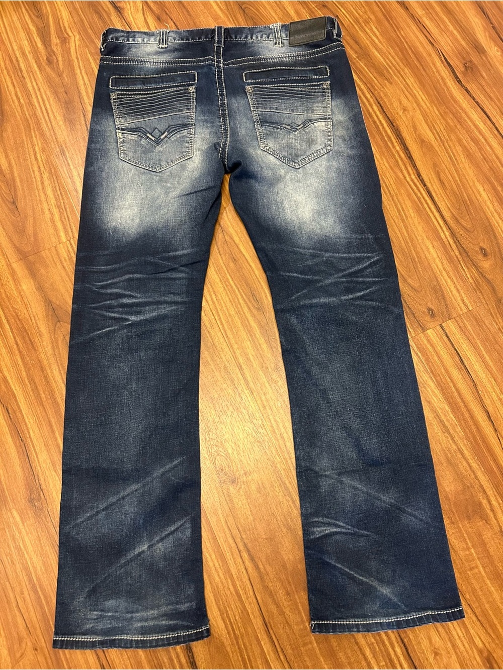 Affliction Mens Blake Rising Straight Jeans Size 36 - Picture 5 of 11